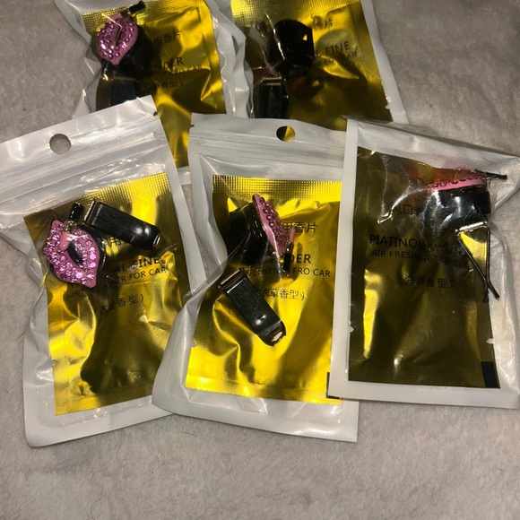 Pink Rhinestone Car Air Freshener Clip bundle - Picture 1 of 1